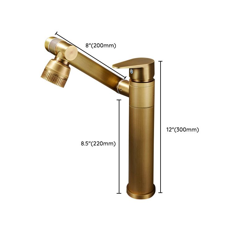 Farmhouse Wide Spread Bathroom Faucet Brass 1-Handle Lavatory Faucet