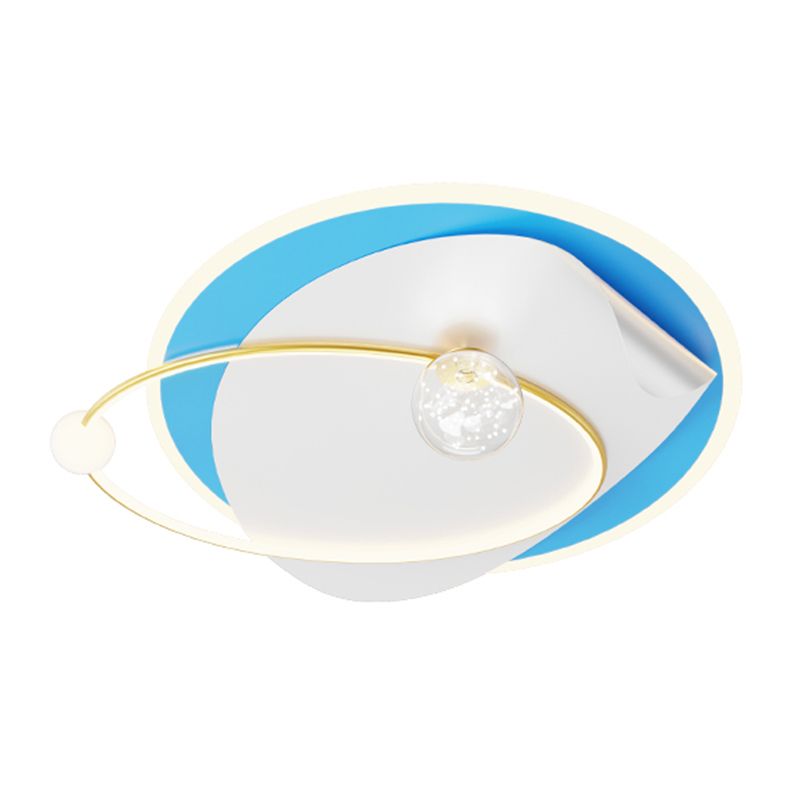 Geometry Shape Ceiling Light Fixtures Modern Style Metal 4 Light Ceiling Mounted Lights