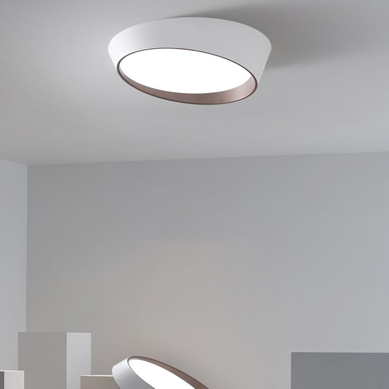 Metal Flush Ceiling Light Fixtures Modern Flush Mount Fixtures with Acrylic Shade