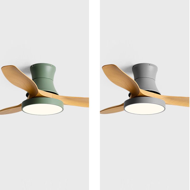 Metal Ceiling Fan Light Modern Style 1 Light Ceiling Fan Lamp for Living Room