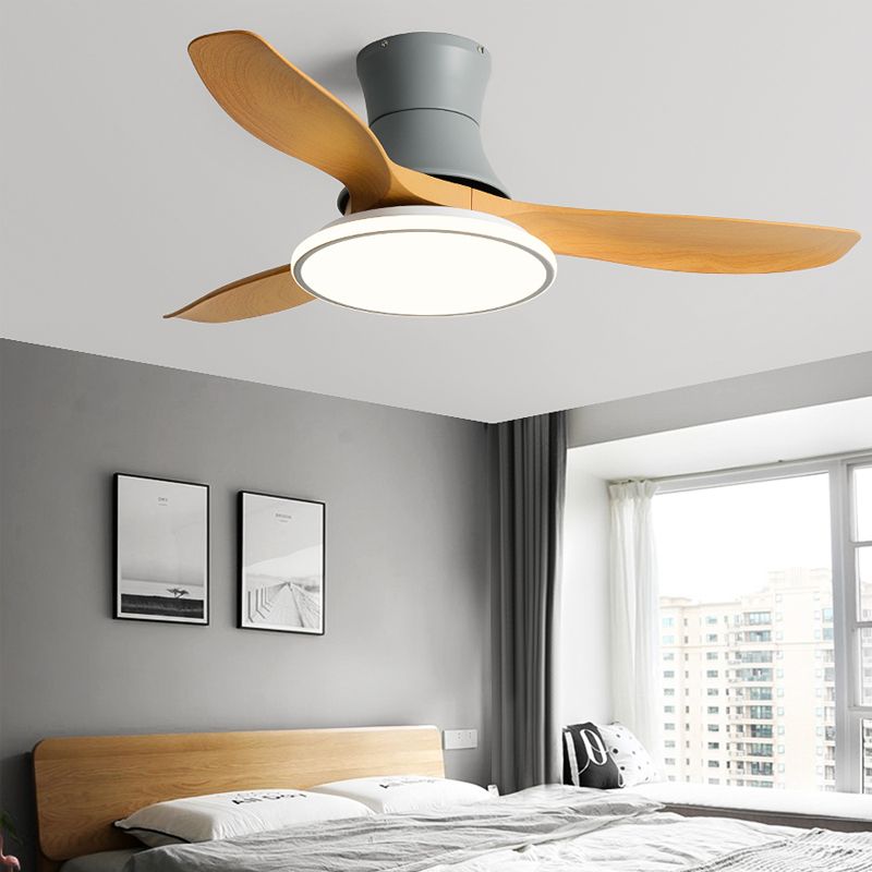 Kids Style Round Ceiling Fan Lighting Metal Single Light Ceiling Fan Lamp for Living Room