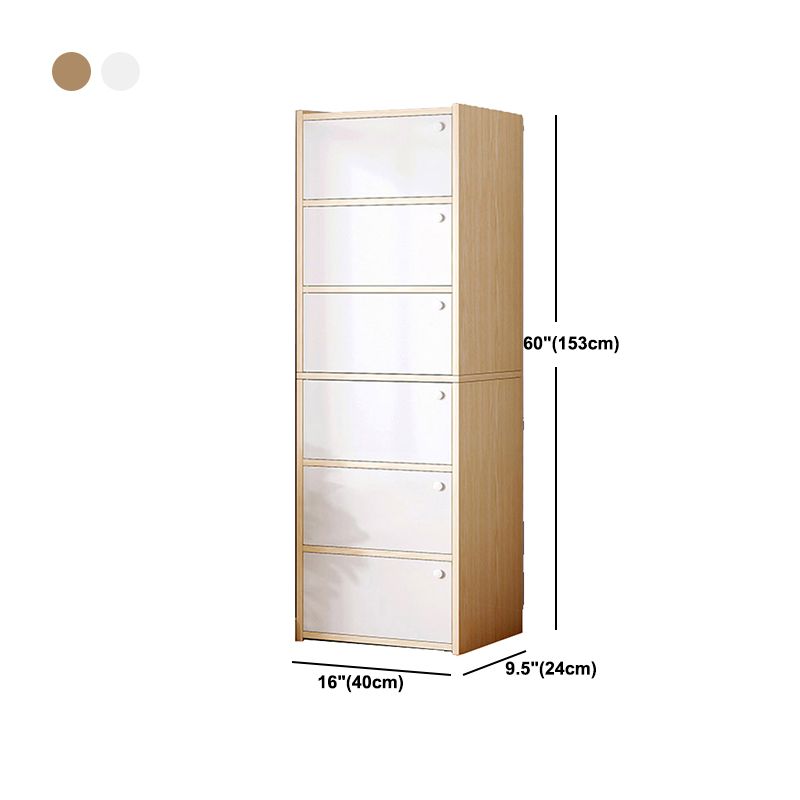 15.74" L Modern Accent Cabinet Wooden Storage Cabinet with Shelves