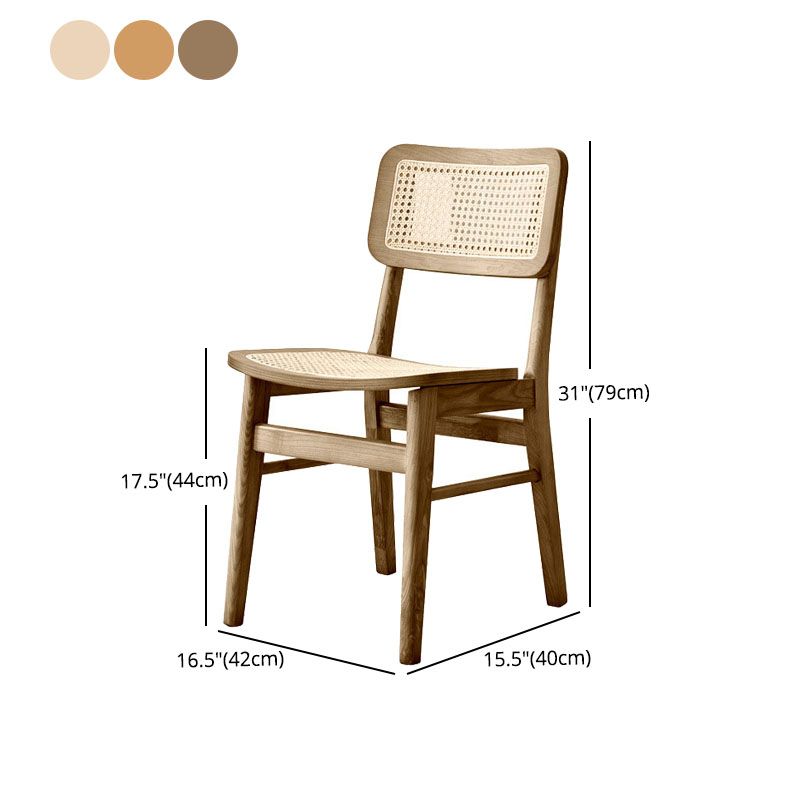 Open Back Side Chair Wood Traditional Dining Kitchen Room Chair