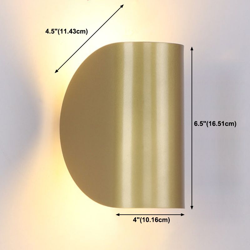 Nordic Style Metal Wall Light Colorful 6.5" High Wall Sconce for Living Room