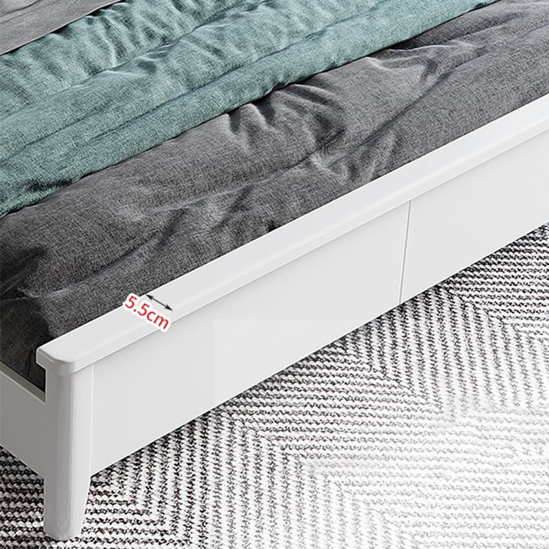 Modern Wood Bed Bookcase Included Standard Bed with Headboard