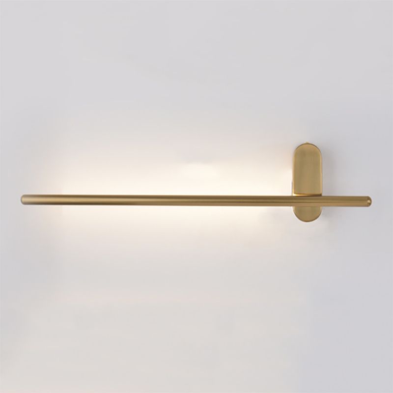 Nordic Style Messing Wandleuchte gerade LED -Wandleuchte für Wohnzimmer