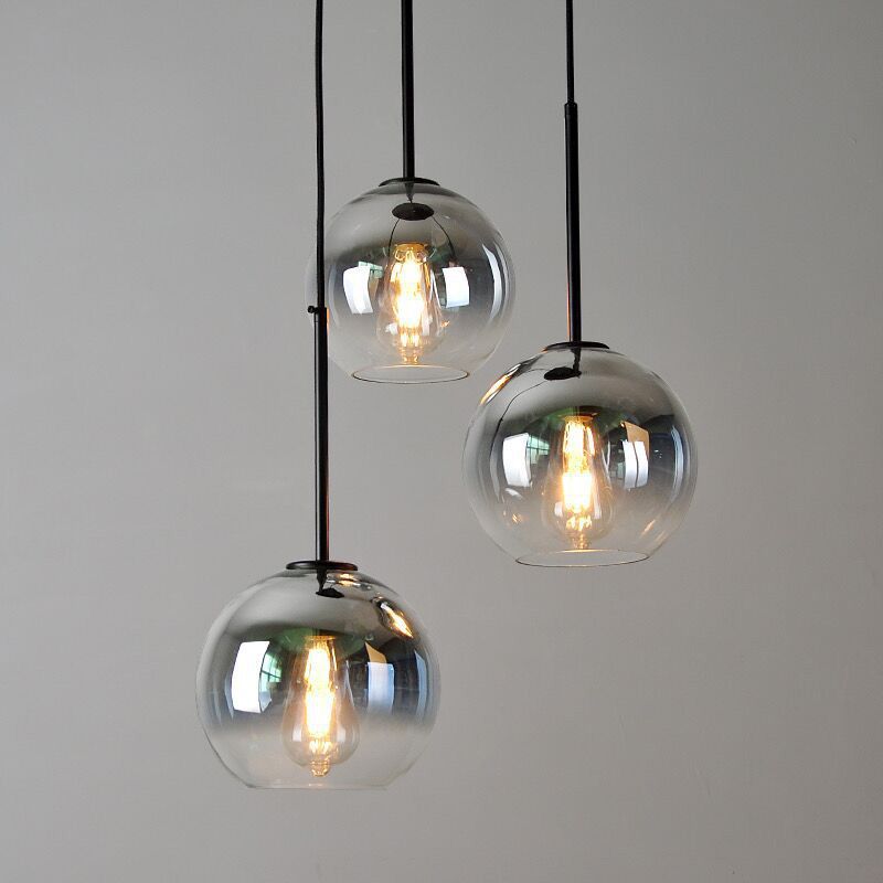 1 hoofdbol bedbed op hangende lichtglas glas moderne down verlichting hanger