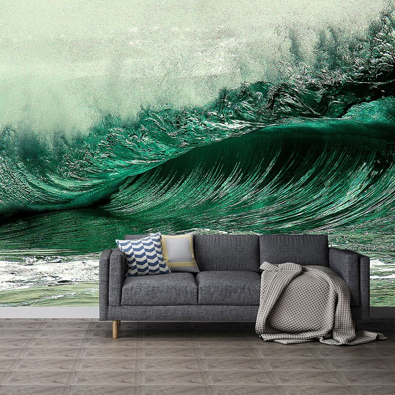 Photography Stain Resistant Mural Wallpaper Sea Scenery Living Room Wall Mural