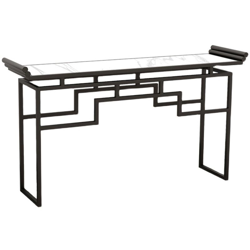 11" Wide Stone Contemporary Console Table Rectangle Sofa Table