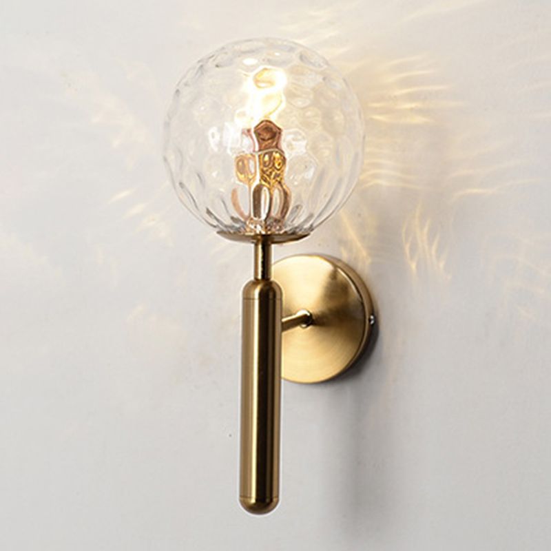 Lámpara de pared de sombra de pelota accesorios de iluminación de pared de lámpara de vidrio moderno