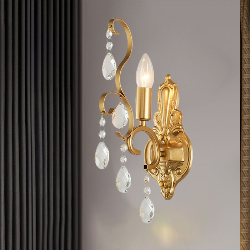 Fixage de lampe murale en métal à bougie en métal