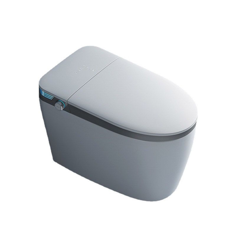 Contemporary One Piece Toilet Floor Mounted Toilet Bowl with Slow Close Seat for Washroom