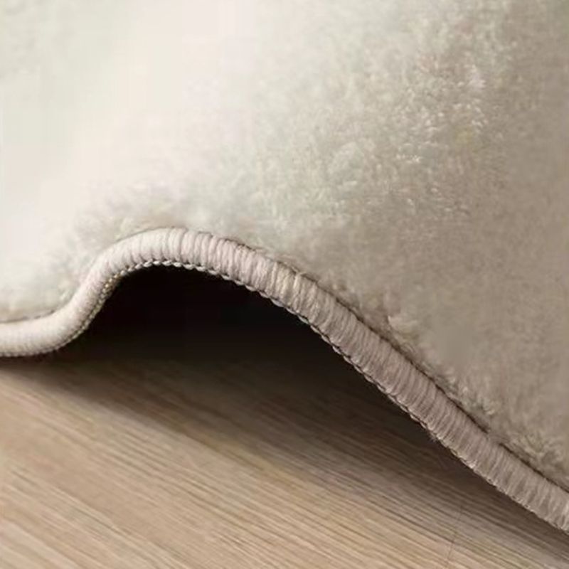 Beige moderner Teppich Polyester Arc Innenteppich nicht rutschfestem Teppich für Wohnkultur