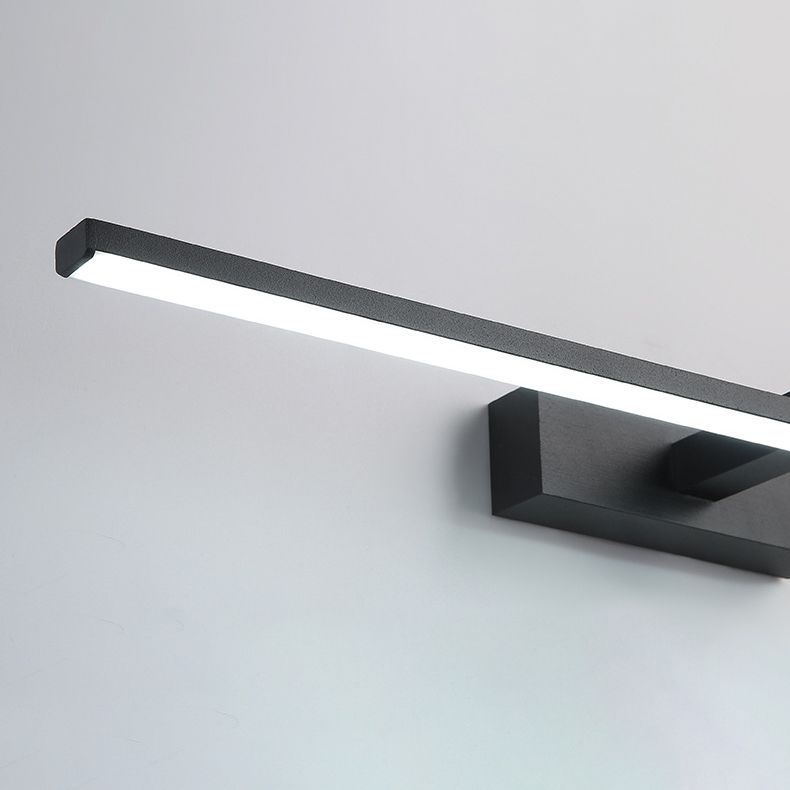 Metal Linear Shade Wall Sconce in Modern Concise Style Acrylic Mirror Wall Lighting