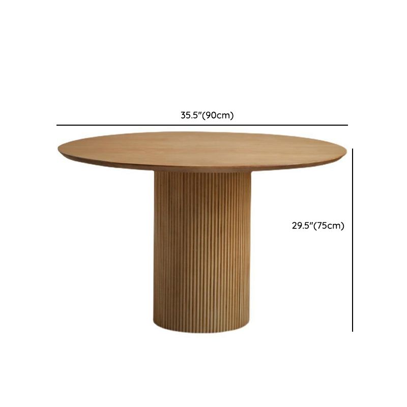1/2/3/4 Pieces Modern Dining Set Solid Wood Round Table with Plastic Chairs