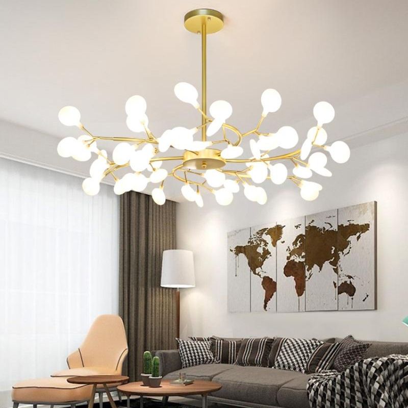 Heracleum Chandelier Light Fixture Modern Designer Acrylic Pendant Lighting for Restaurant