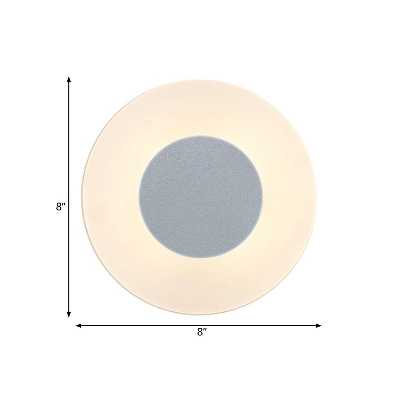 Minimalist Ultra Thin Acrylic Sconce Light Fixture LED Wall Light Sconce in Warm/White/Natural Light