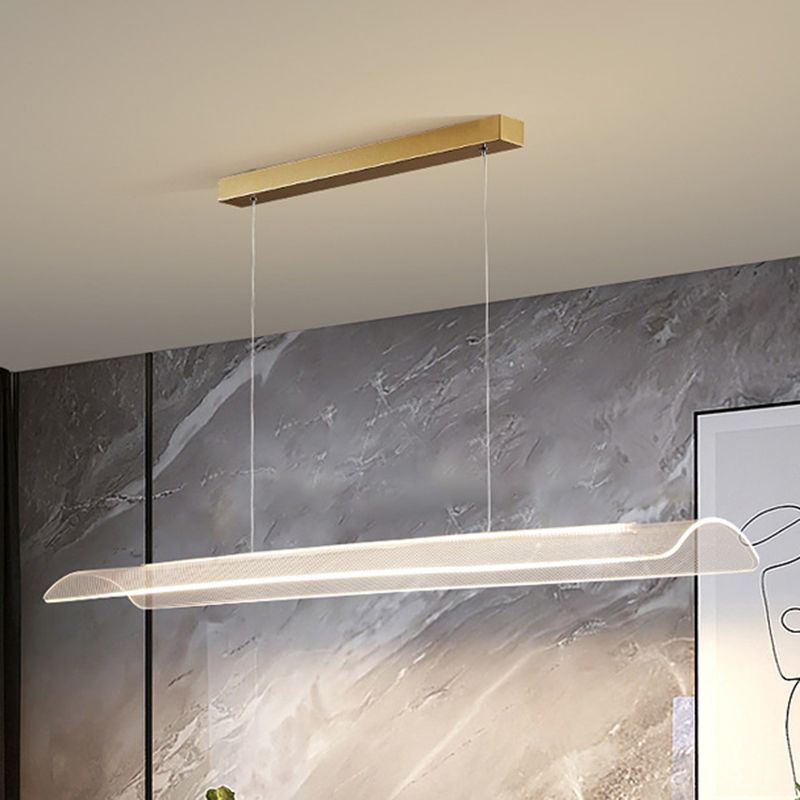 Modern LED Island Lighting Fixture Creative Acrylic Pendant Light for Dining Room