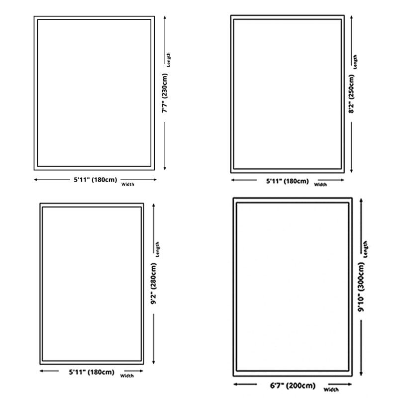 Grey Modern Rug Polyester Graphic Rug Non-Slip Backing Rug for Living Room