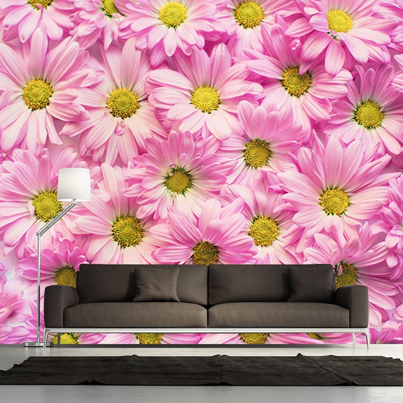 Flowers Mildew Resistant Mural Wallpaper Sleeping Room Wall Mural