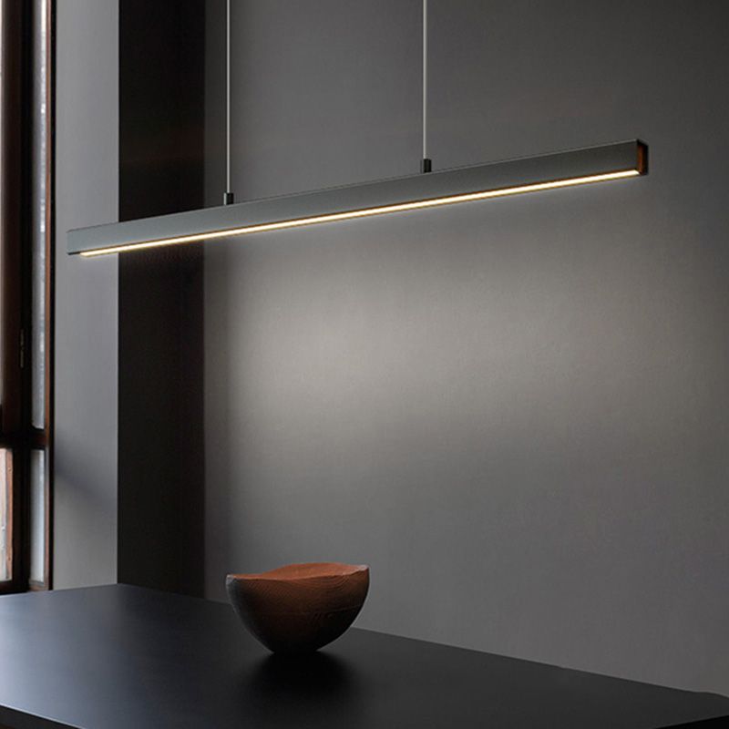 Modern Simple Style Island Lamp LED Aluminum Dining Room Pendant Light