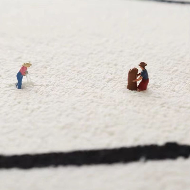 Light Brown Casual Rug Polyester Novelty Rug Washable Rug for Living Room