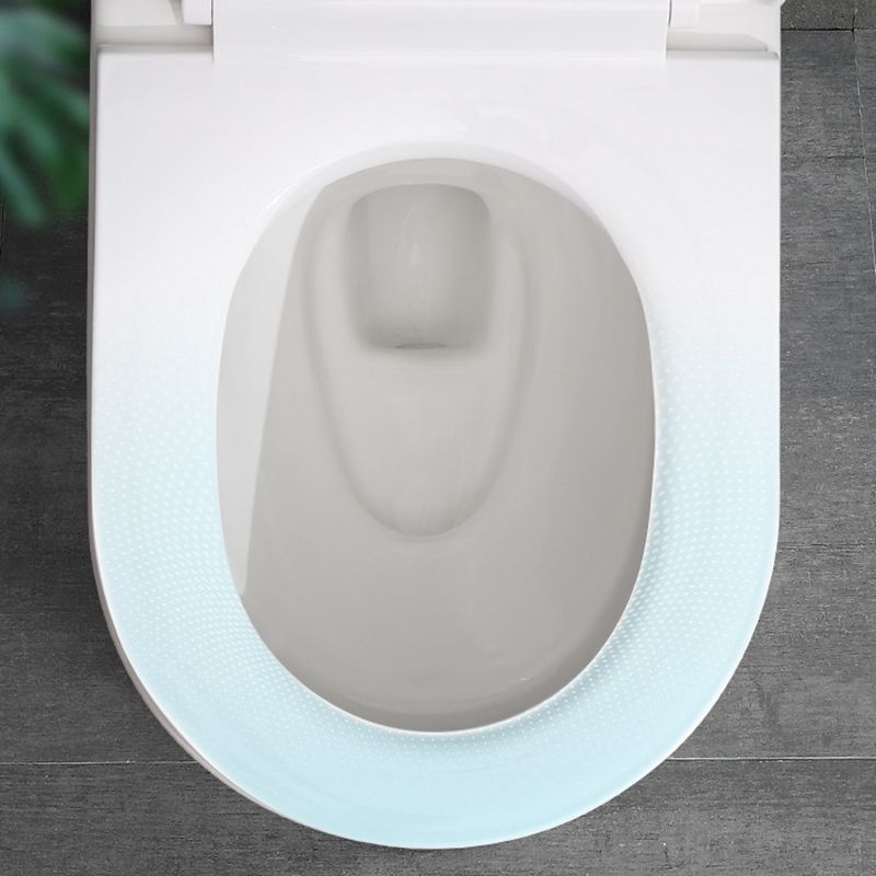 White Toilet Glazed Surface Modern All-In-One Toilet Bowl for Bathroom