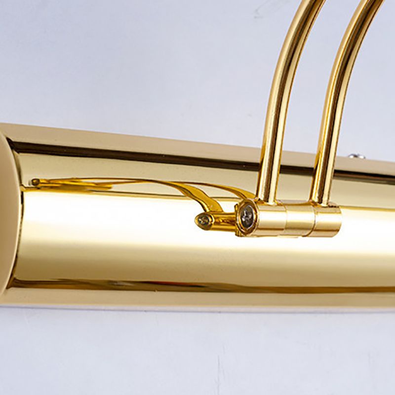 Aplicación de baño giratoria de baño posmoderna de acero inoxidable tocador LED de pared de la pared de la pared