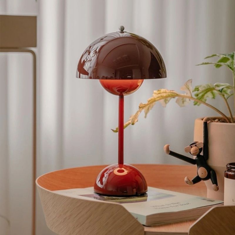 Macaron Flower Bud Shaped Night Lamp Touch Dimming Bedside LED Table Light
