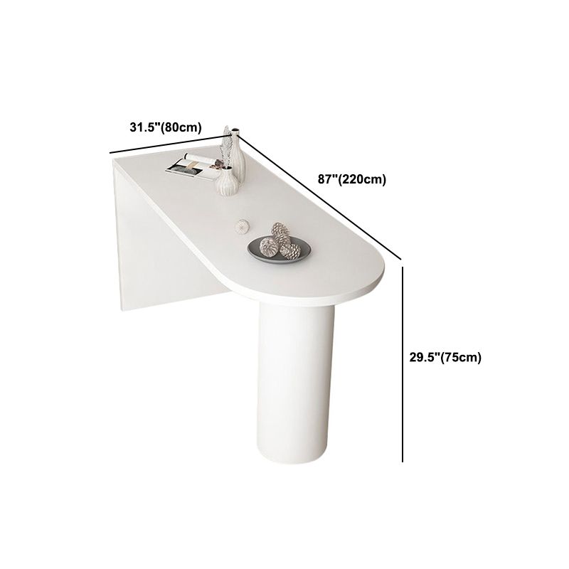 Contemporary Pub Table Solid Wood Specialty Bar Table for Small Places