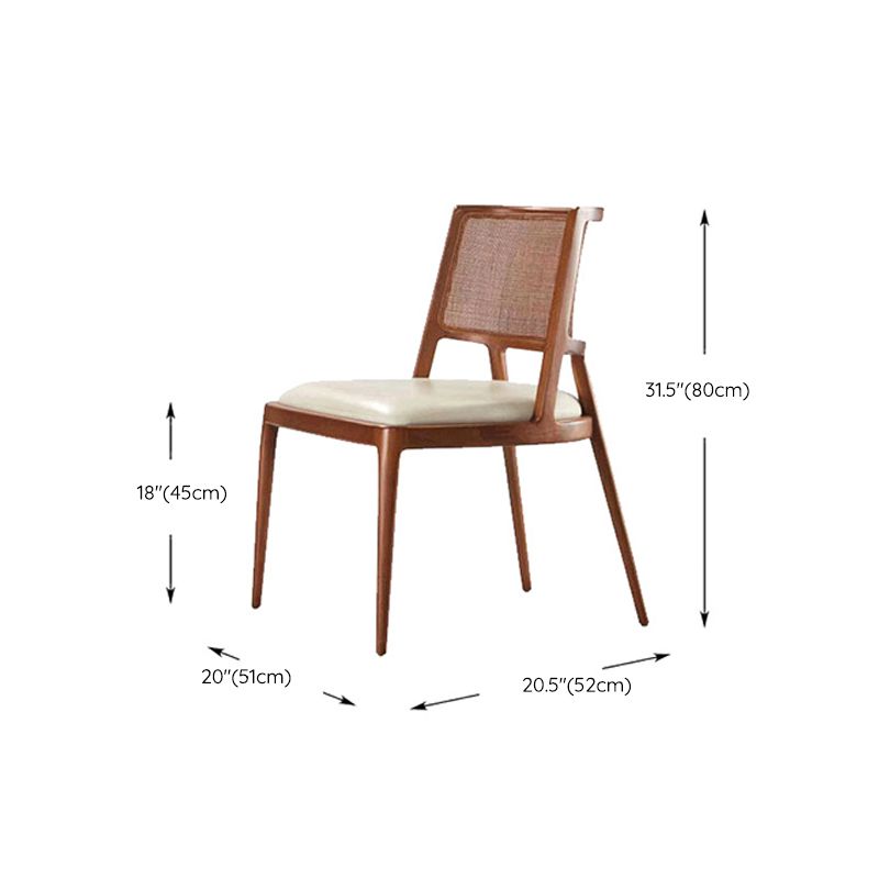 Modern Simple Side Chair Wooden Frame Kitchen Dining Chairs for Home Use