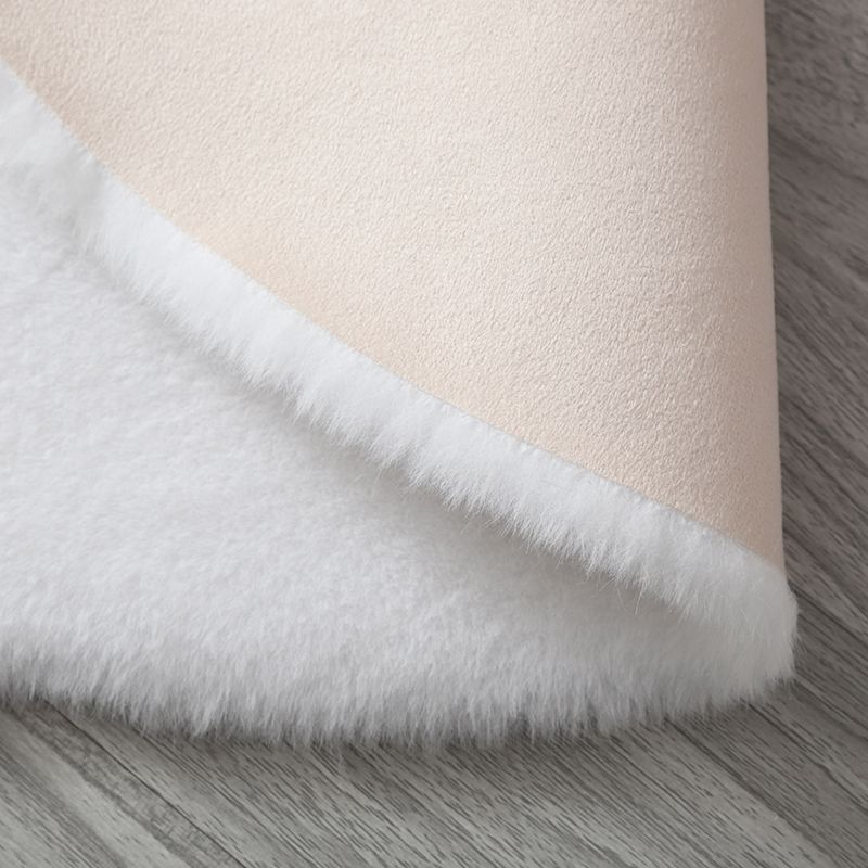 Trendiger Shag-Teppich, kreativer, einfarbiger Teppich, schmutzabweisender Polyester-Teppich für die Inneneinrichtung