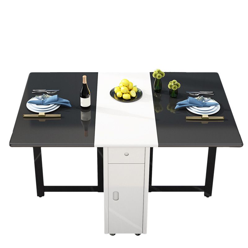 Mesa de comedor Mid-Century de 52,75 pulgadas, mesa rectangular de madera maciza para uso doméstico (solo mesa)