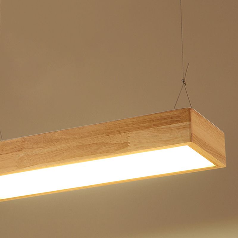 Lámparas de colgante de madera para el comedor