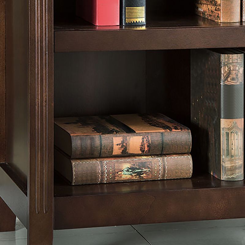 Contemporary Wood Bookshelf Standard Book Shelf for Home Office 13.6" Wide