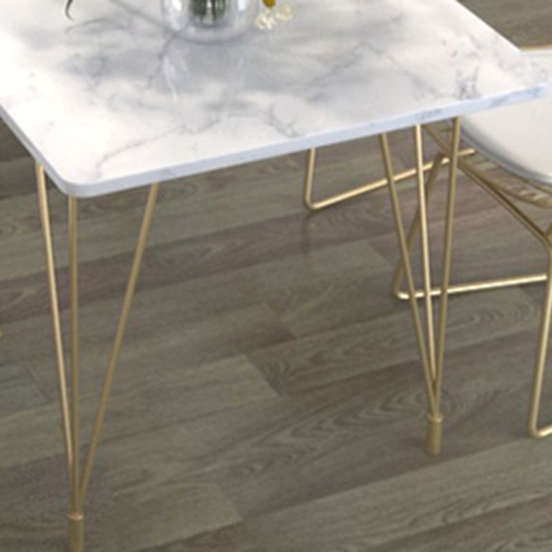 Modern 1/2/5/7 Pieces Dining Furniture Faux Marble Top Rectangle Dining Set for Home