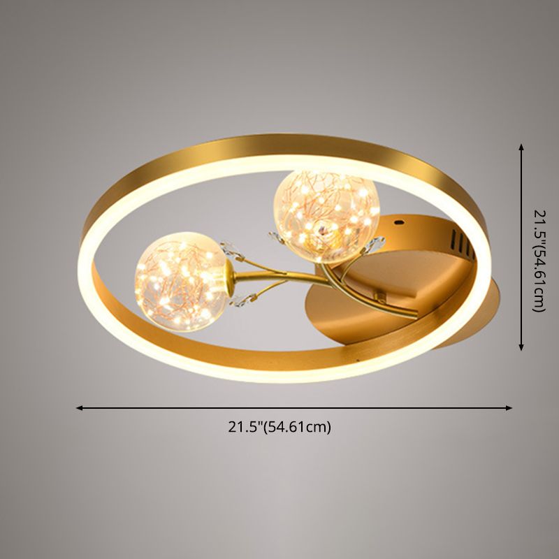 Runde Spülenhalterende Deckenleuchte moderne Einfachheit Flush Mount Deckenleuchte für Wohnzimmer