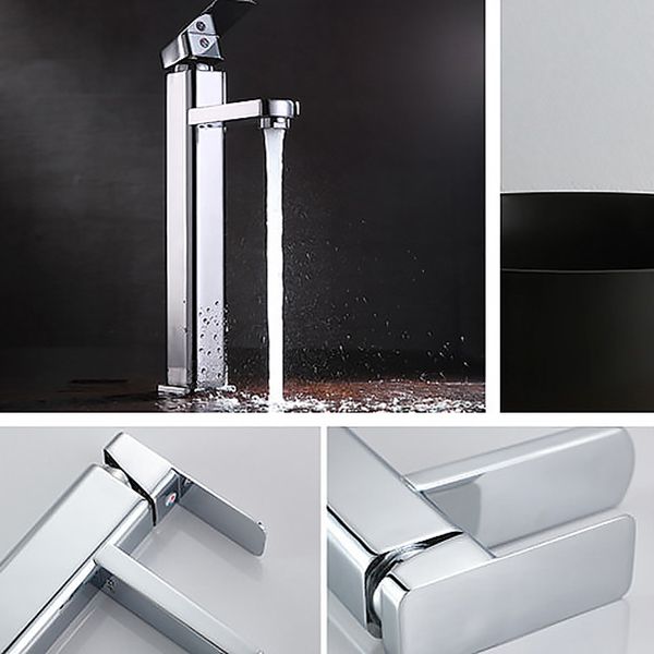 Glam Style Faucet Single Lever Handle Vessel Sink Faucet for Bathroom