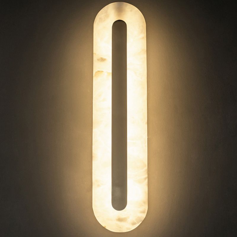 Single Modern Golden Wall Mounted Sconce LED Shaded Wall Light for Foyer