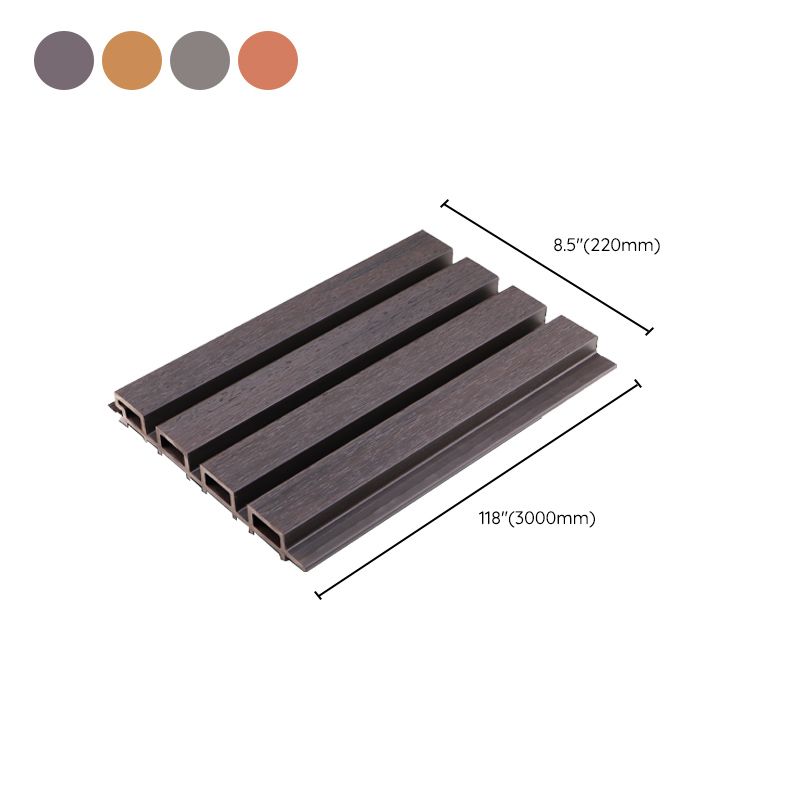 Simple Decking Tiles Solid Color Interlocking Composite Outdoor Flooring
