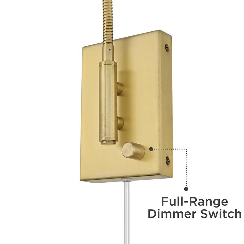 Gold Modern Wall Sconce Cone Shape Wall Light with Metal Shade for Bedroom