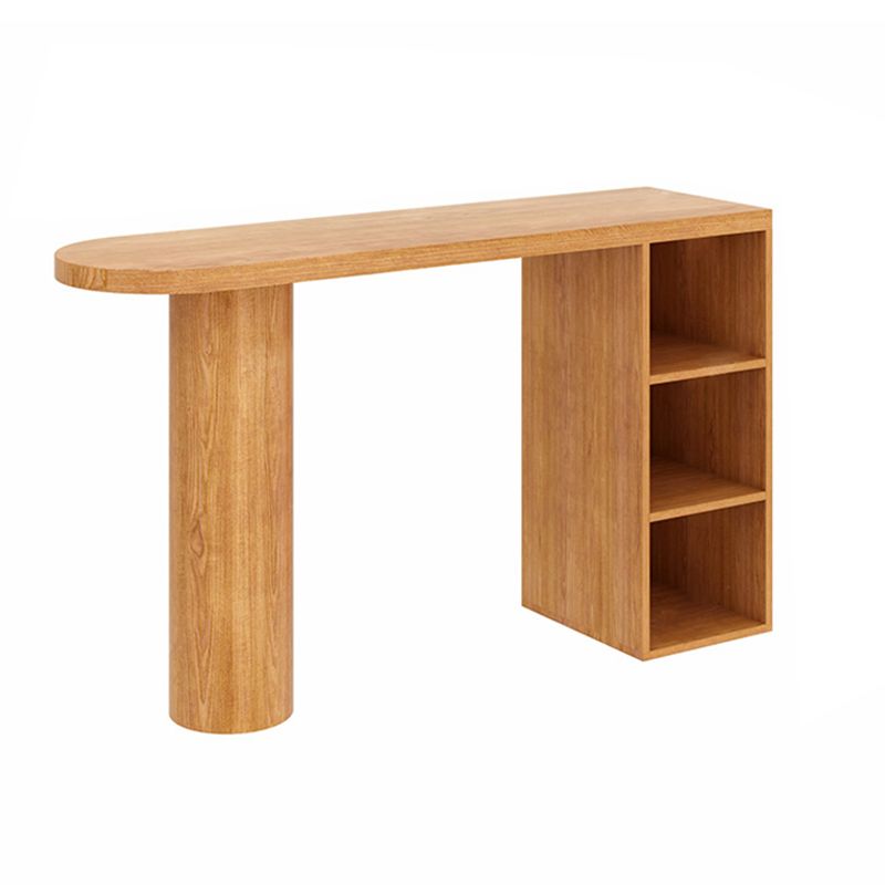 Contemporary Bar Set 1/2 Pieces Solid Wood Pub table with Upholstered Stools