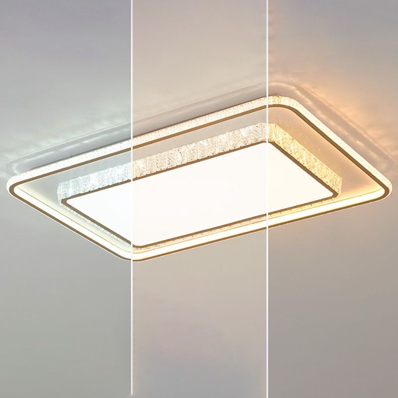 Lámpara de techo Lámpara de techo moderna de acrílico y cristal para sala de estar y dormitorio