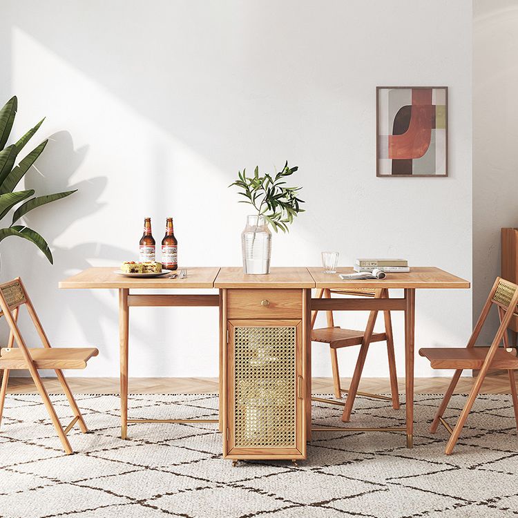 Mesa de comedor rectángulo de mesa de comedor de mediados de siglo 61.8 "