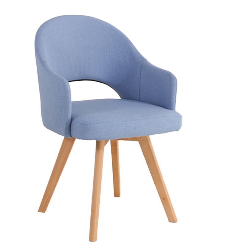 Chaises de salle à manger en bois modernes, fauteuils latéraux à dossier ouvert pour la cuisine