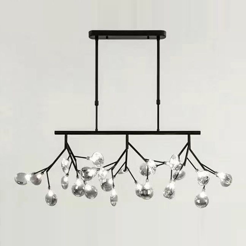 Metal Hanging Pendant Lights Living Room 27 Heads Creative Modern Island Lamps
