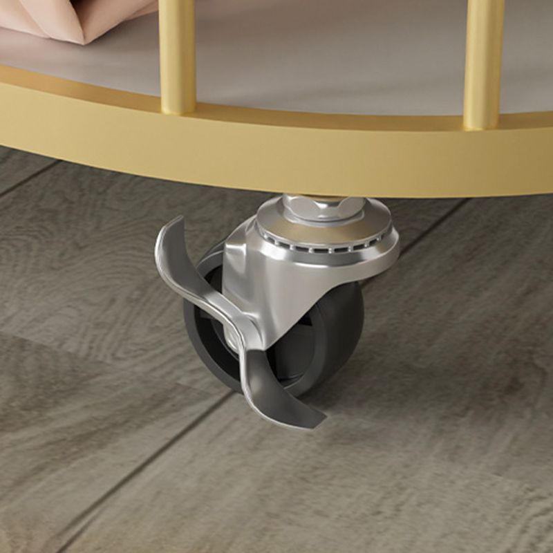 Classic Metal Clothes Hanger Basket Storage Free Standing Coat Rack with Castors