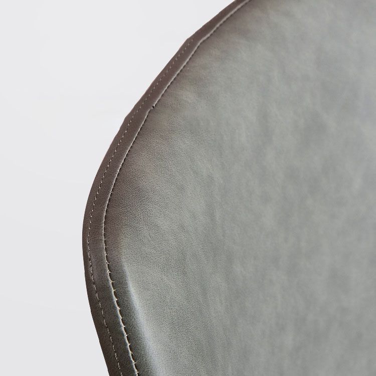 Chaises de salle à manger en cuir de style contemporain, fauteuil à dossier solide pour cuisine