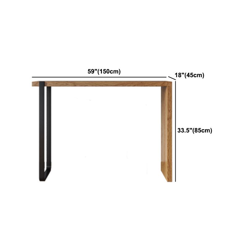 1/2/3 Pieces Modern Rectangular Pub Table Set Wooden Counter Table with Backless Stools