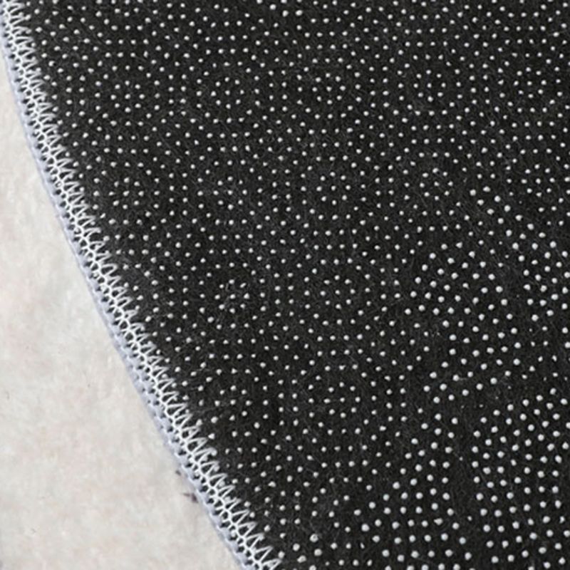 Black Modern Rug Blending Stripe Rug Non-Slip Backing Rug for Living Room